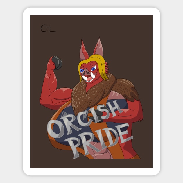 Orcish Pride v2 Magnet by Cyborg-Lucario